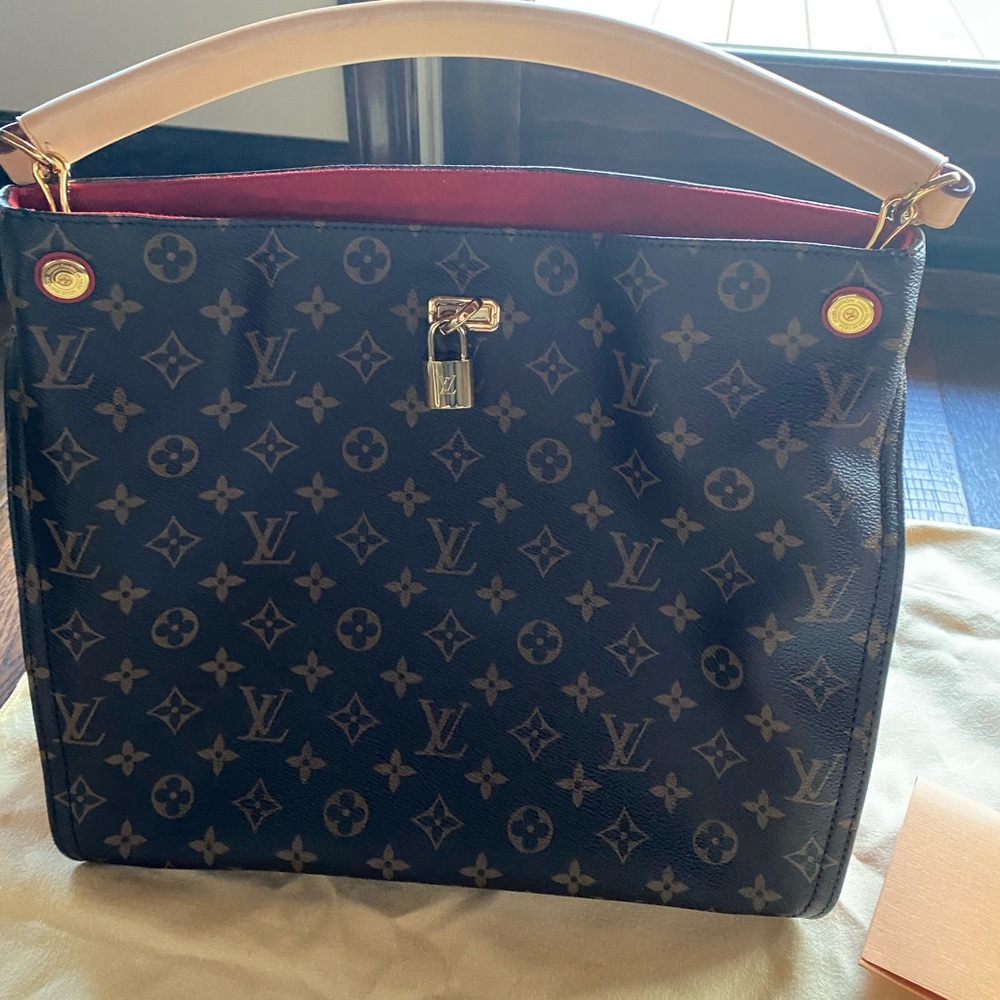 - Louis Vuitton red cherry monogram Gaia bro…